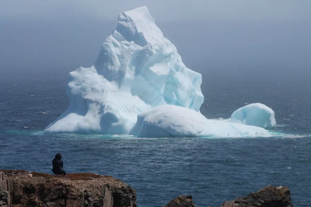 An iceberg off the Newfoundland coast