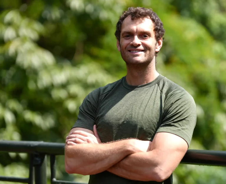 Travel writer Joshua Zukas outdoors